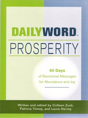 cover image of Daily Word Prosperity: 90 Days of Devotional Messages for Abudance and Joy
